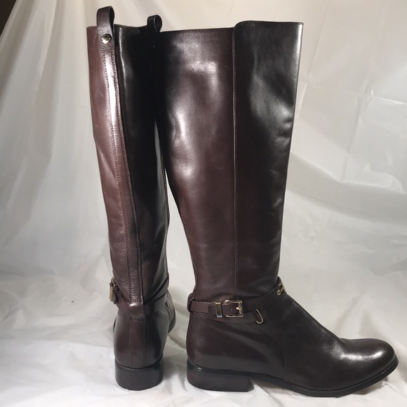 Michael Kors Arley Brown Riding Knee High Equestrian Style Chic Women’s Boots - Picture 5 of 10